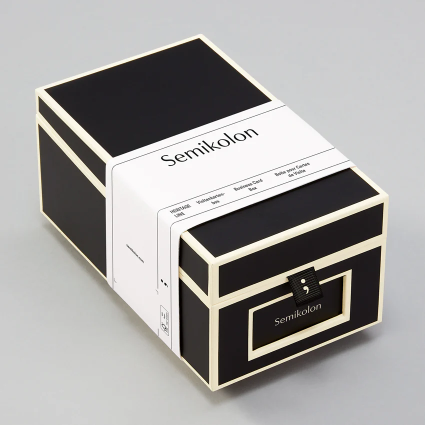 Business Card Box with A-Z Index Cards - Image 3